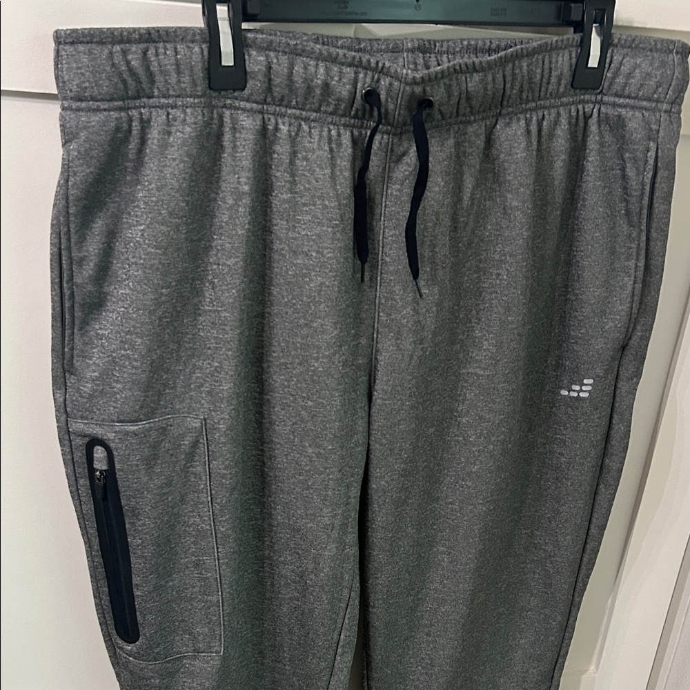 bcg Dark Gray Men's Jogger Sweatpants with Zip Pocket - Picture 2 of 4